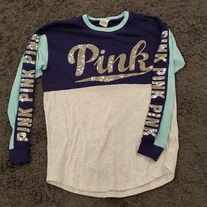 New VS Pink long sleeve w/ bling